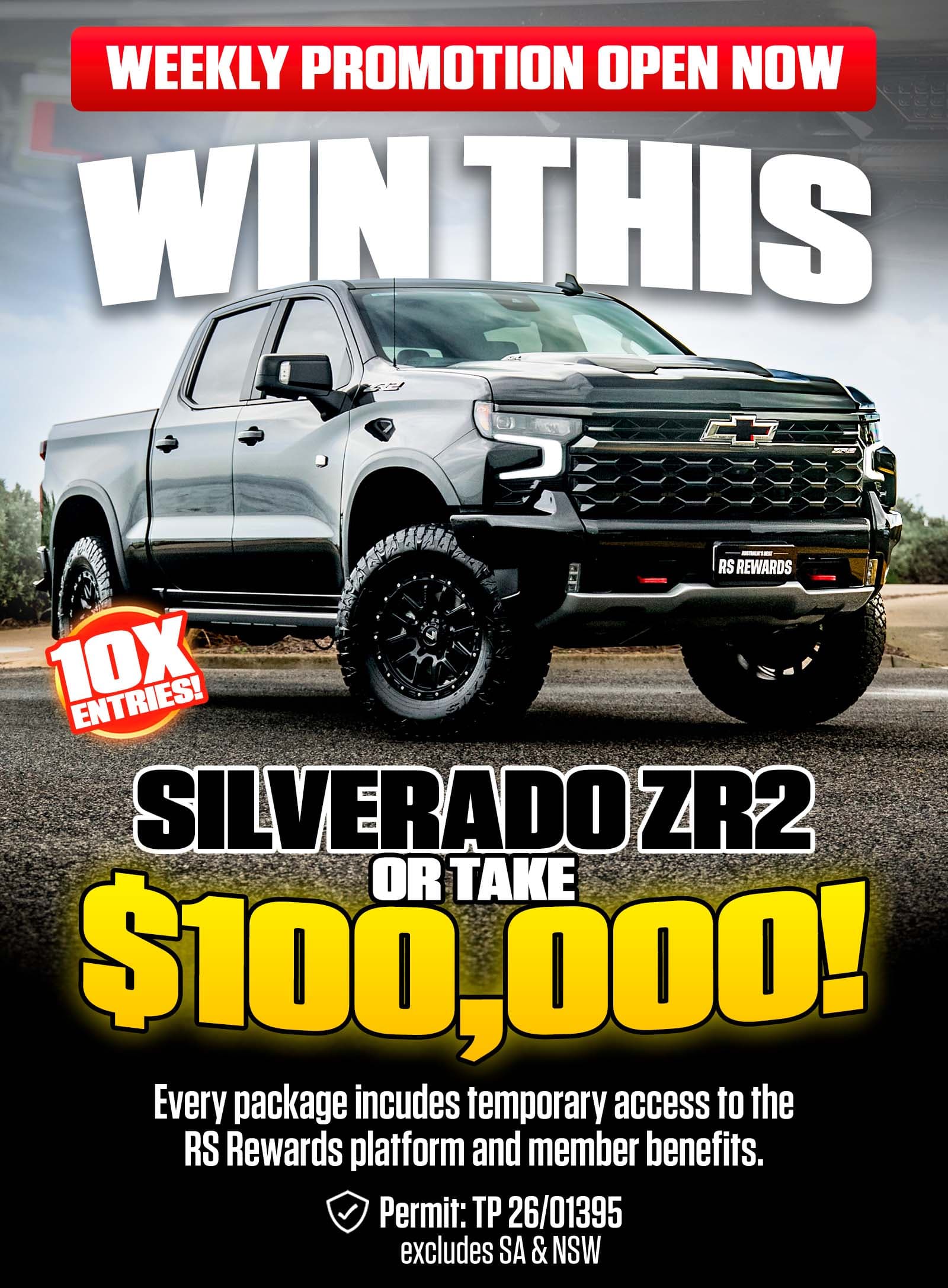 CHEVY SILVERADO ZR2 OR $100,000